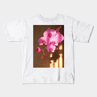 pink orchid flower Kids T-Shirt